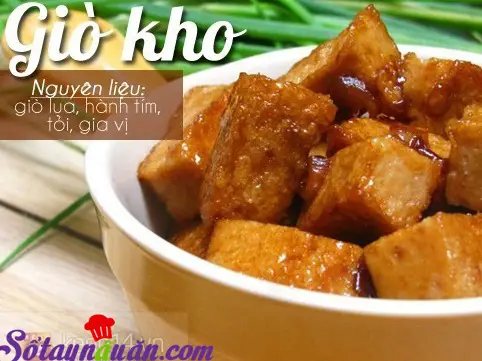 Giò kho đơn giản dễ làm