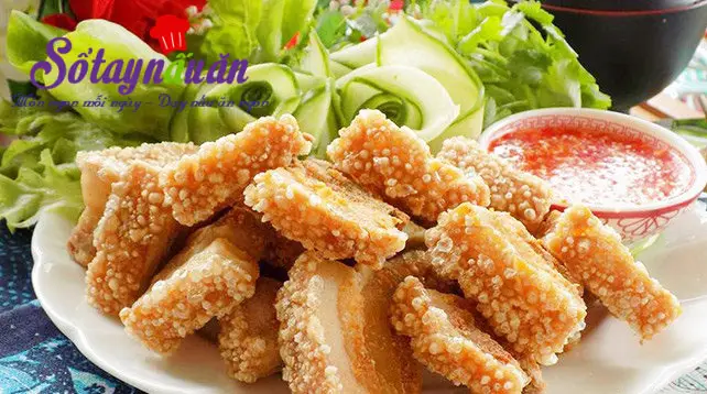 Học làm thịt ba chỉ chiên giòn từng miếng cực hấp dẫn