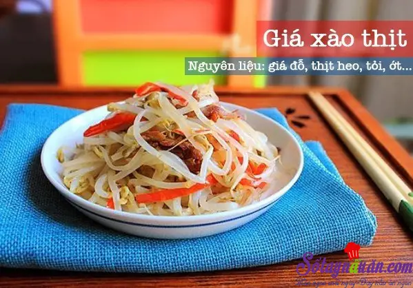 Hướng dẫn cách làm thịt xào giá đỗ thơm ngon