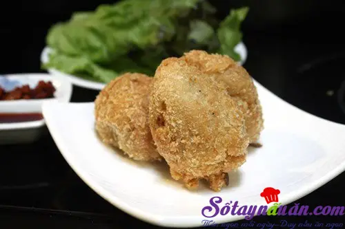 Tôm cua chiên xù bổ sung canxi